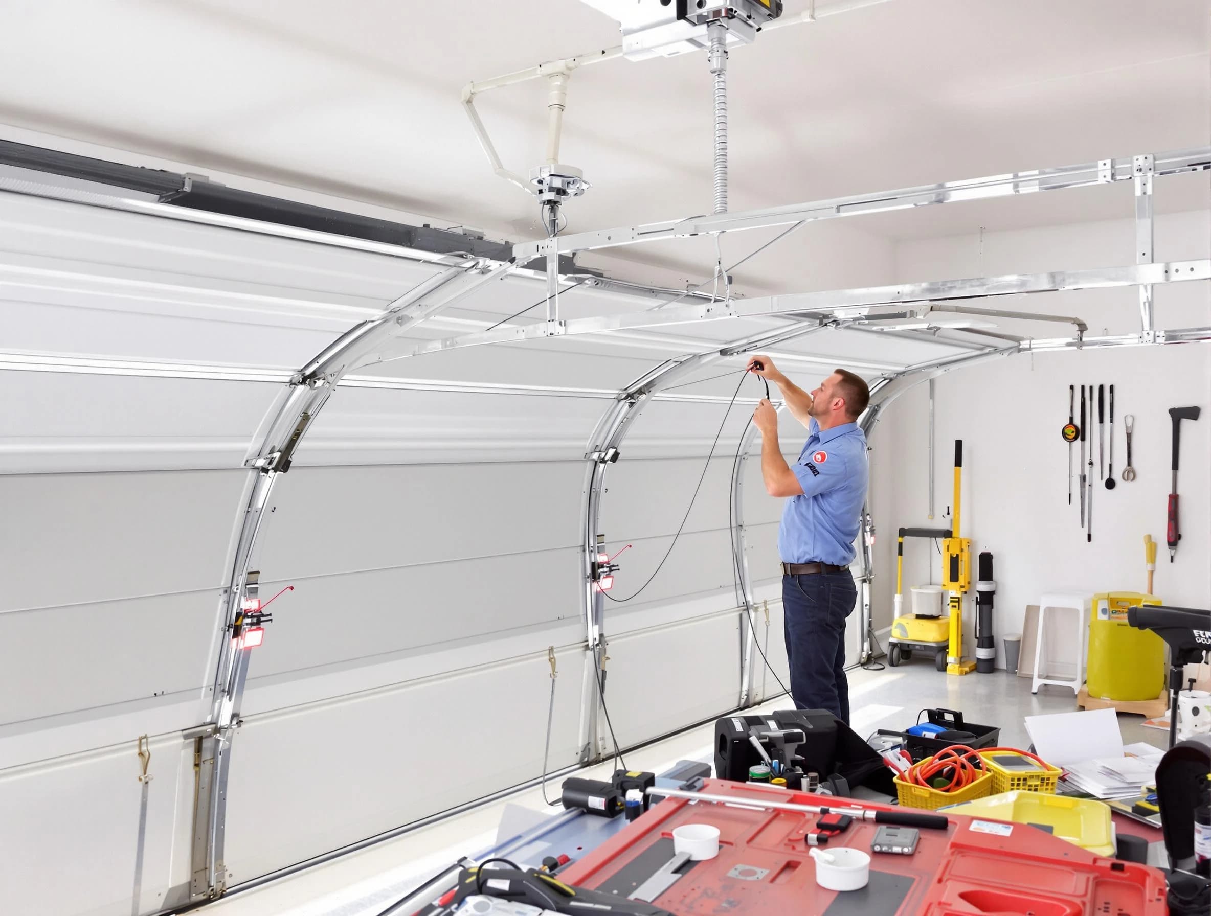 Garage door cable repair service by Petersburg Garage Door Repair in Petersburg
