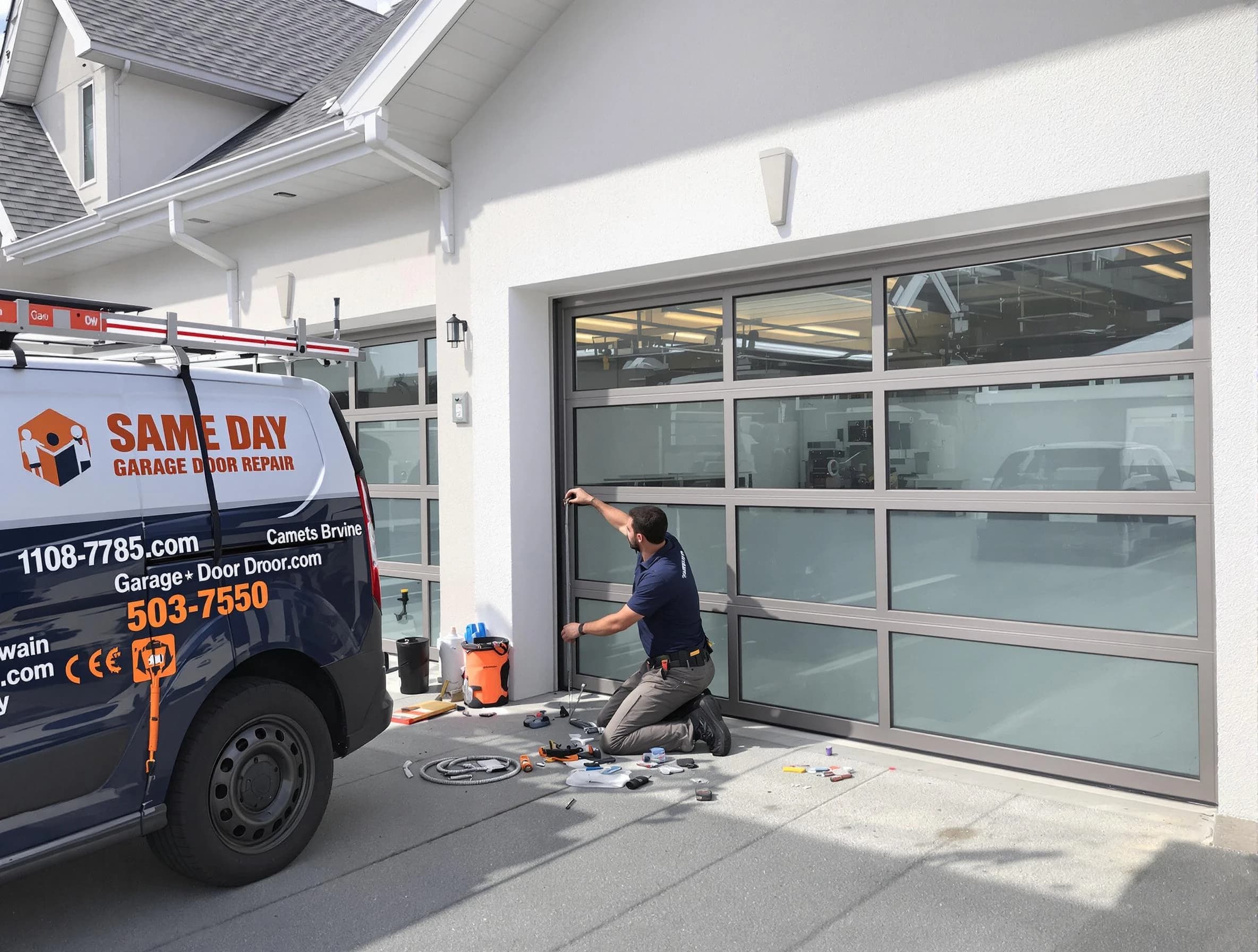 Same-day garage door repair service by Petersburg Garage Door Repair in Petersburg
