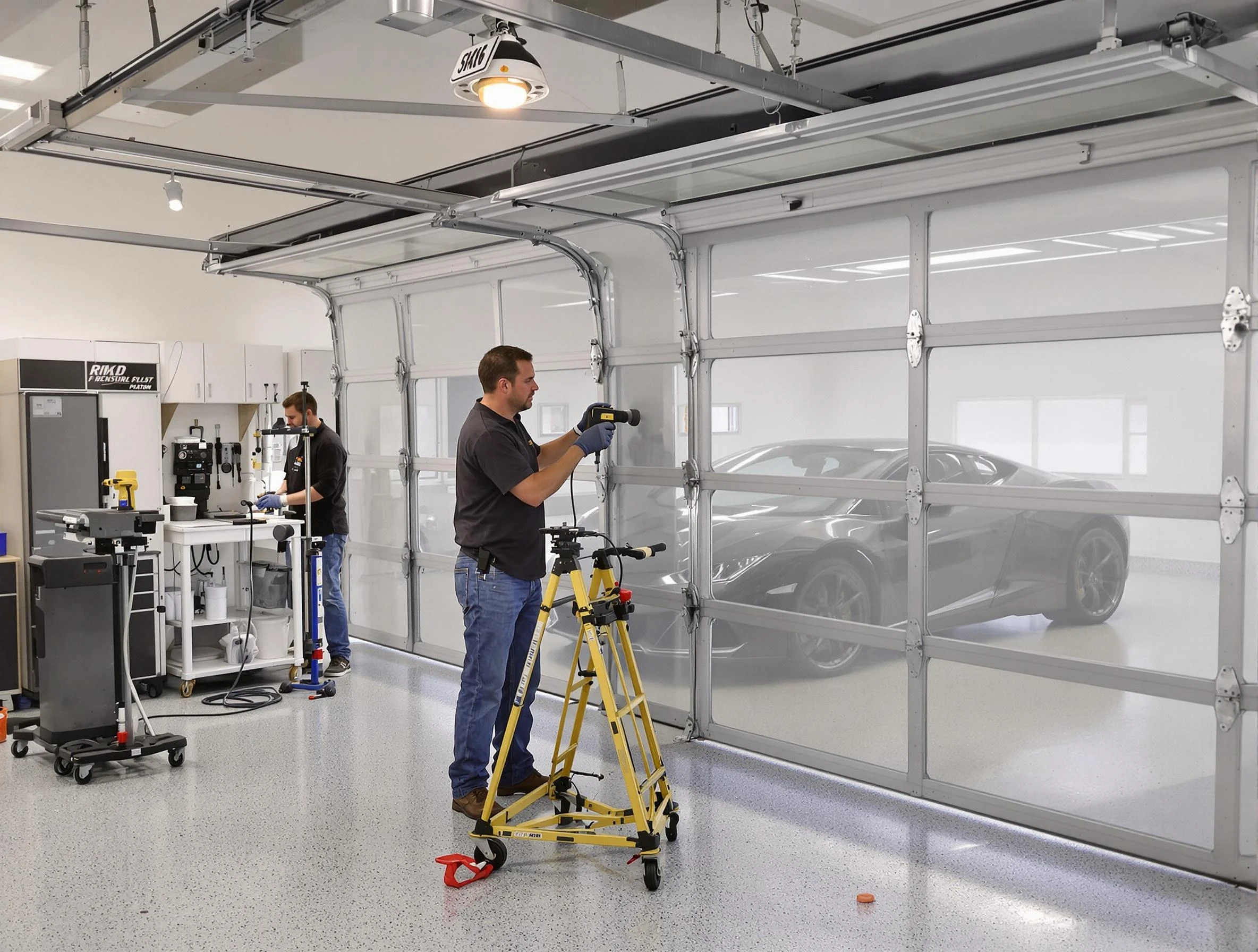 Garage Door Dents Repair in Petersburg