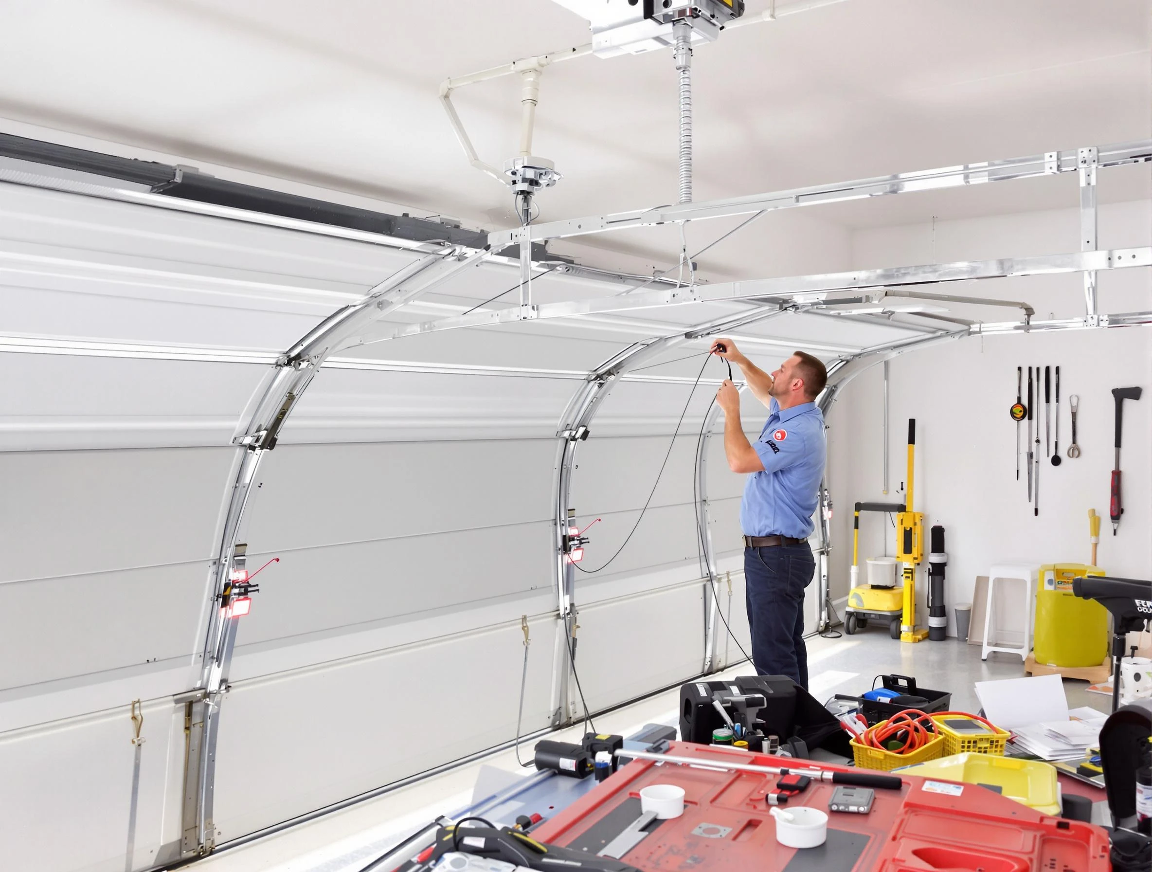 Garage door cable repair service by Petersburg Garage Door Repair in Petersburg