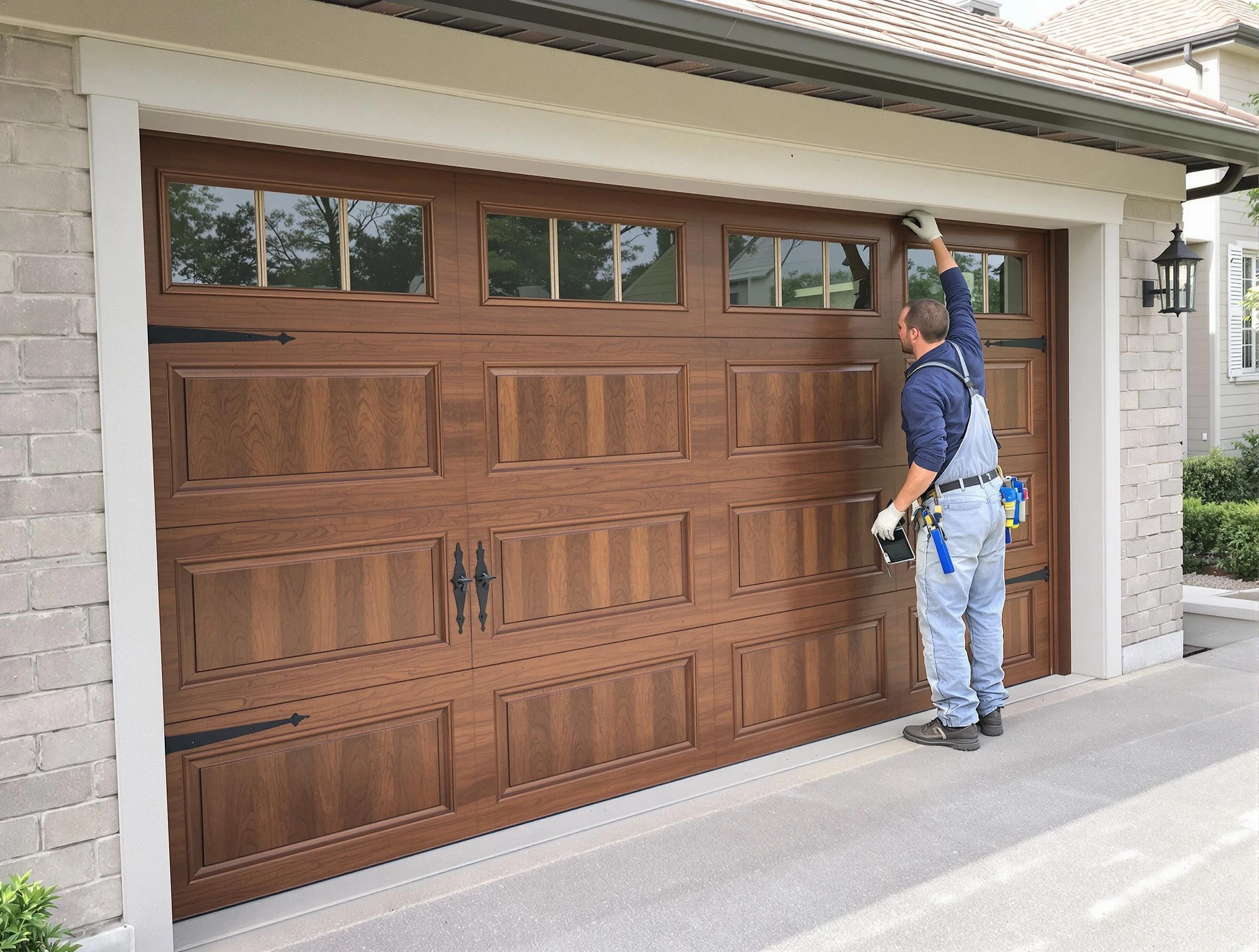 Custom garage door showcase by Petersburg Garage Door Repair in Petersburg