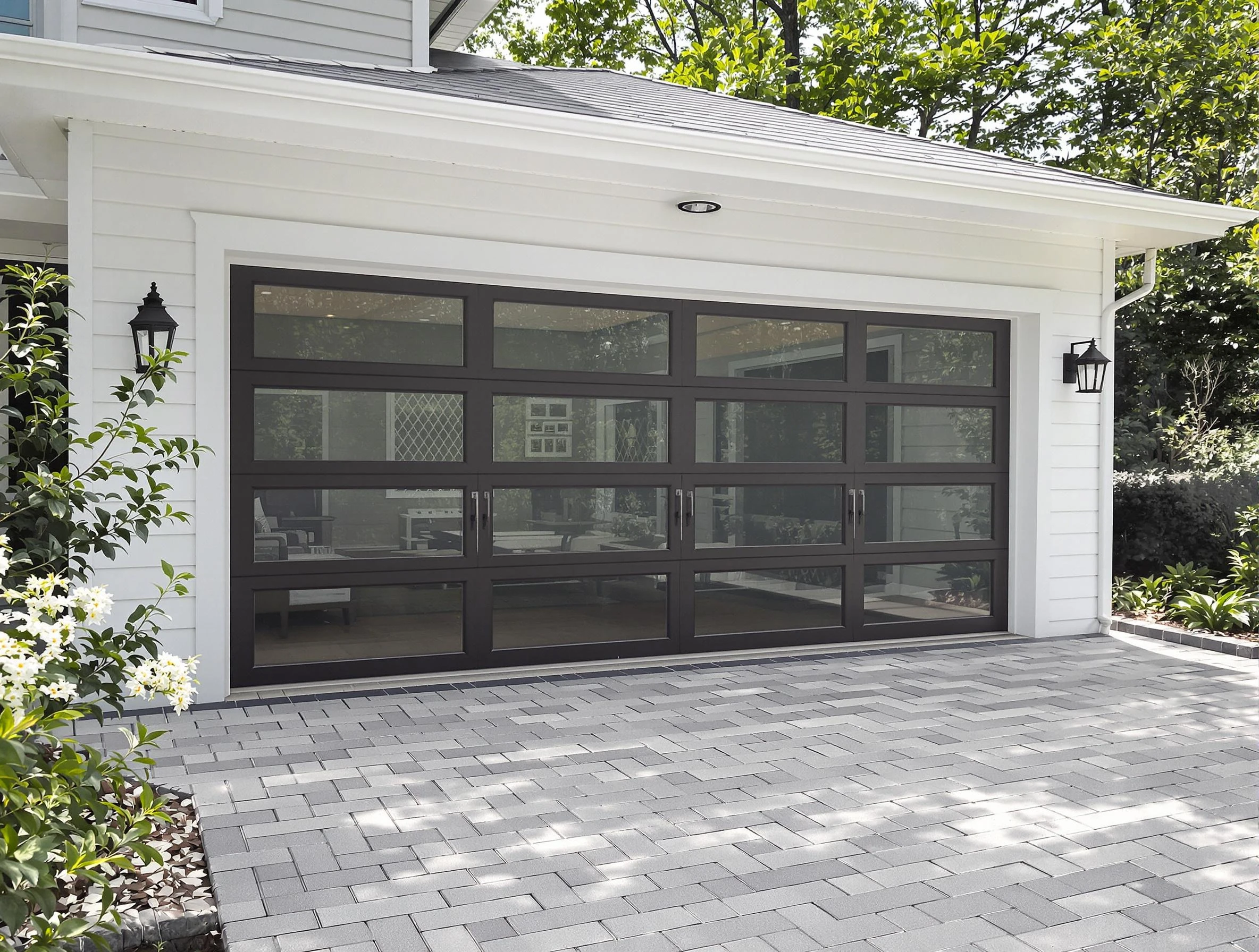 Petersburg Garage Door Repair design specialist presenting custom garage door options to Petersburg homeowner
