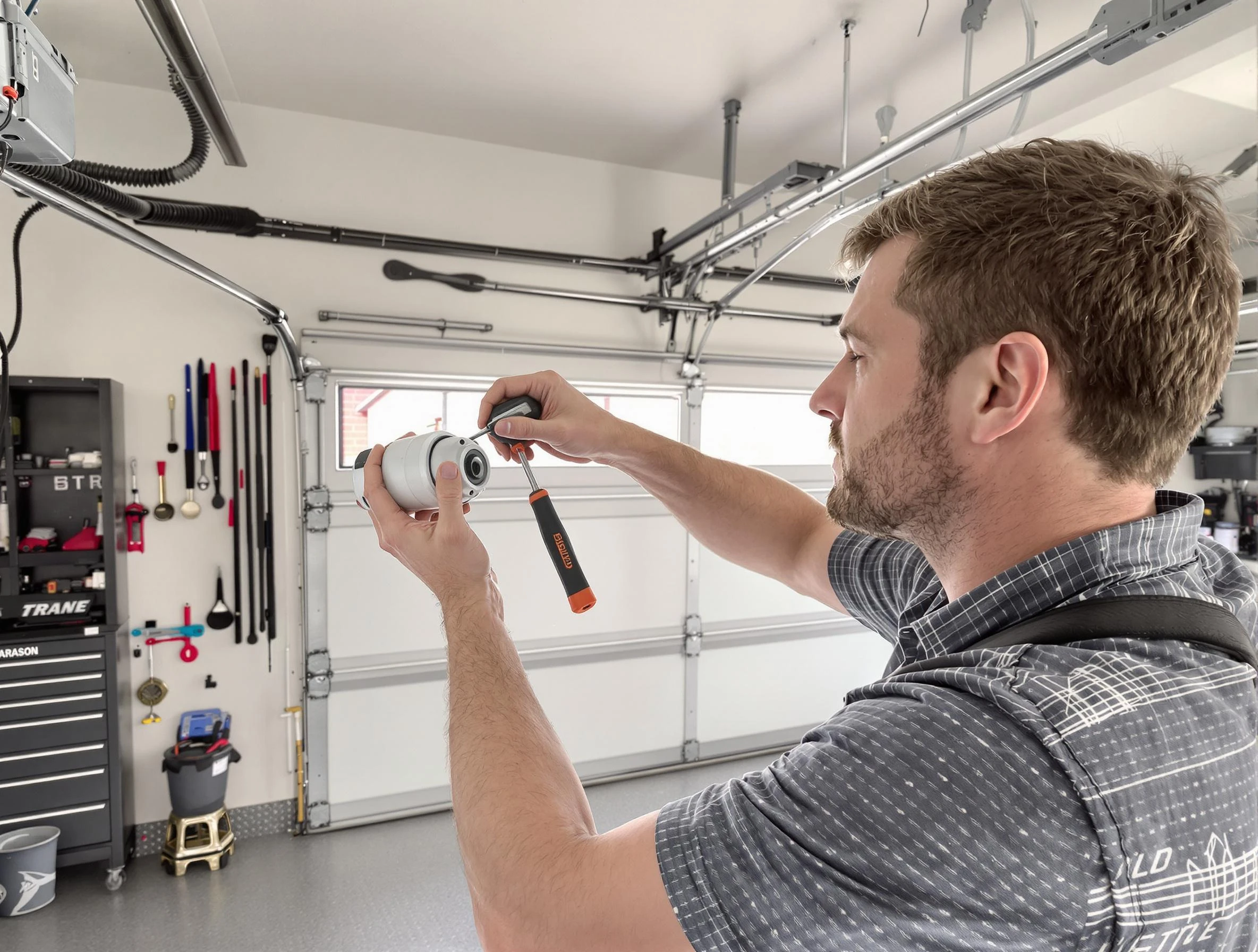 Garage door opener repair service by Petersburg Garage Door Repair in Petersburg