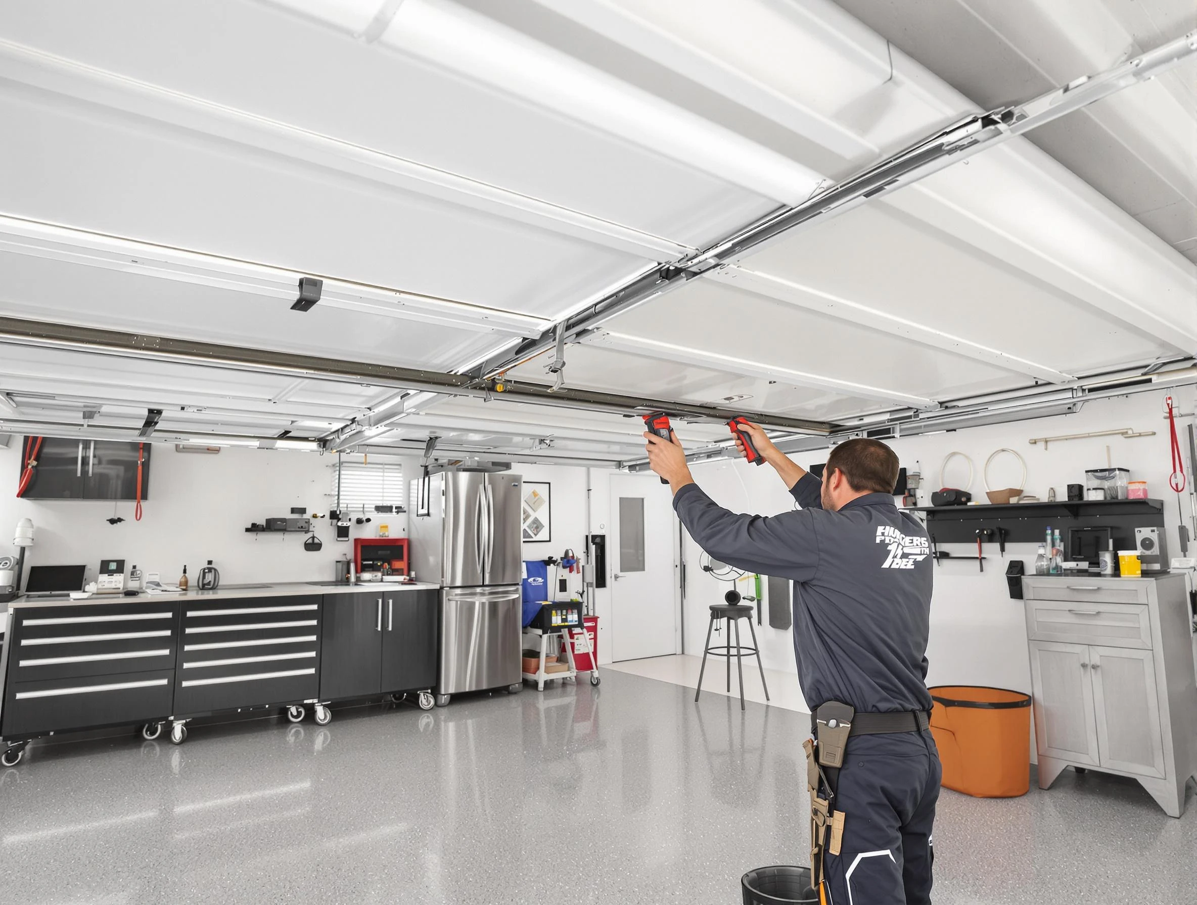 Overhead garage door repair service by Petersburg Garage Door Repair in Petersburg