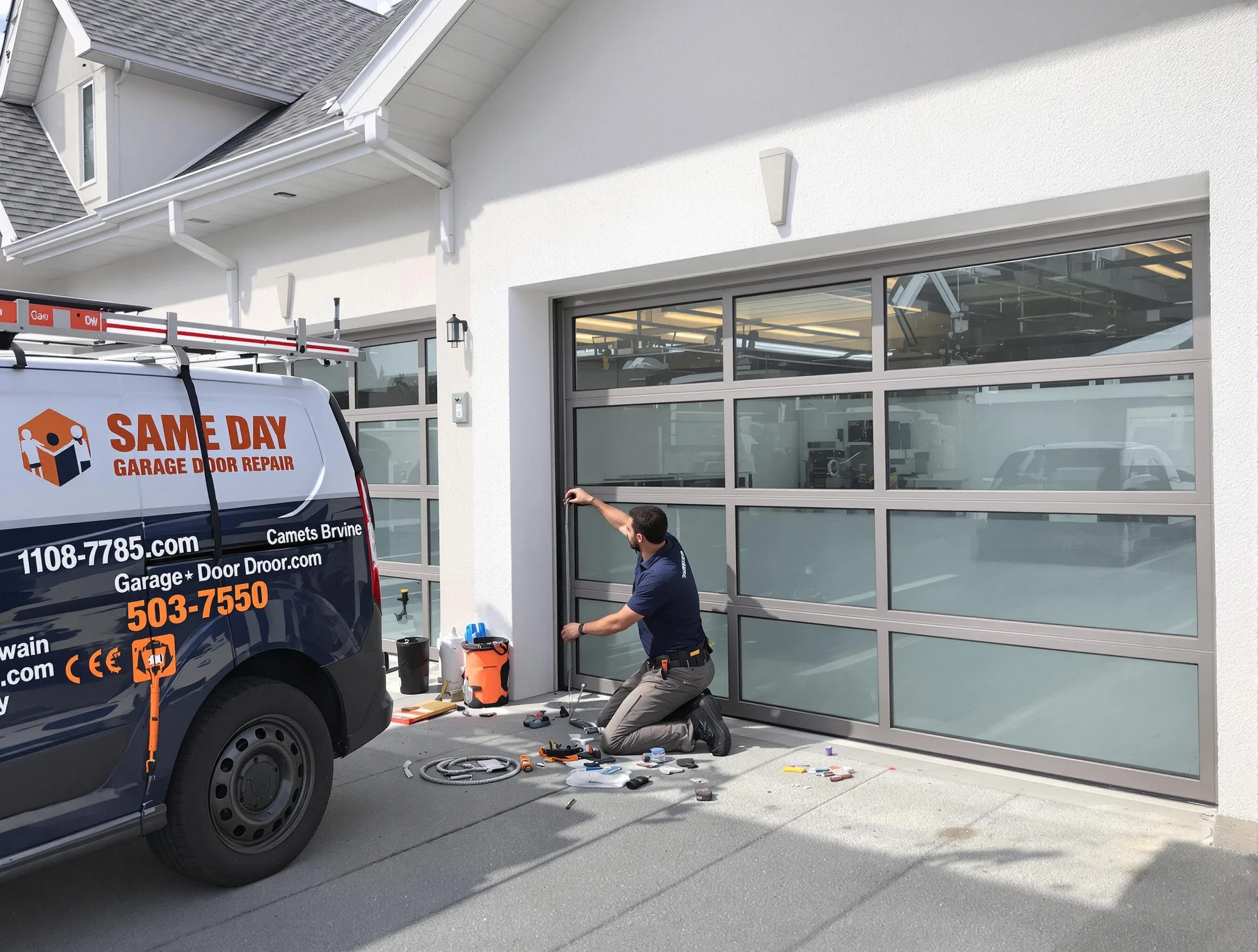 Same-day garage door repair service by Petersburg Garage Door Repair in Petersburg
